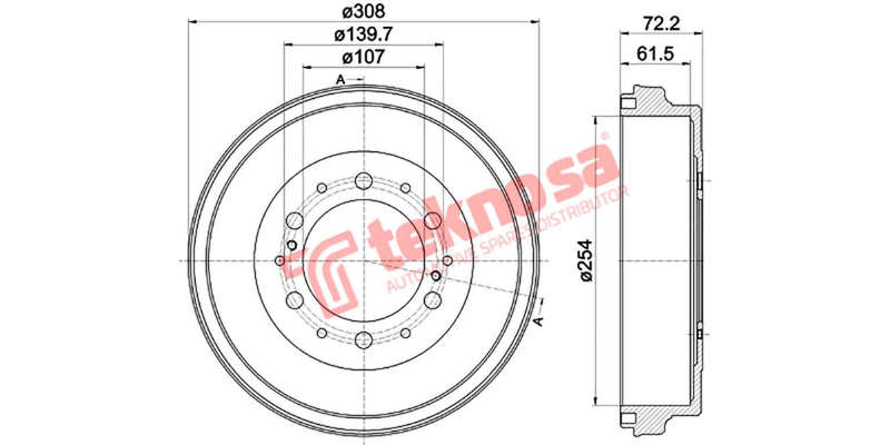 Brake Drum Toyota Quantum 04
