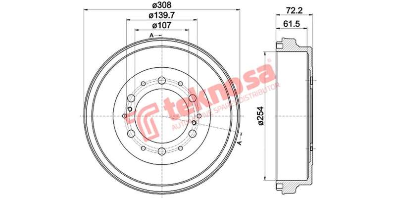 Brake Drum Toyota Quantum 04