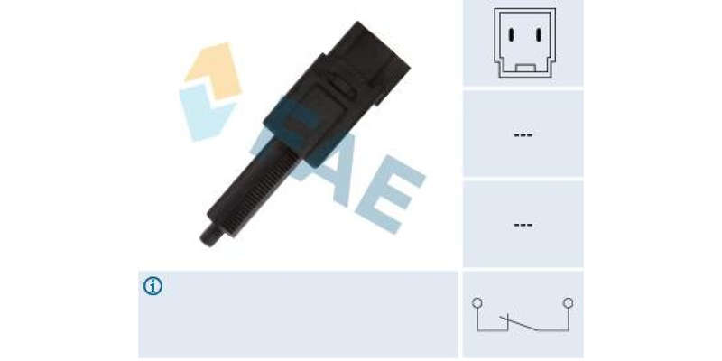 Brake Light Switch 2Pin Man/Foot (24495)