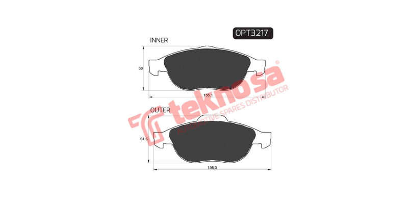 Brake Pad Alfa 147 01 ( Front ) (SET LH & RH Wheel)
