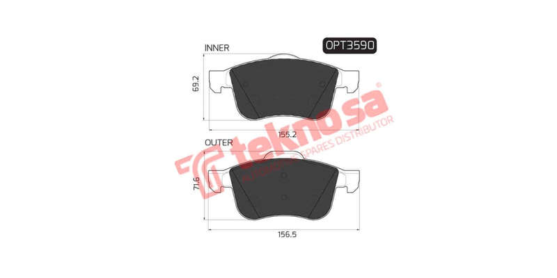 Brake Pad Alfa 159 06 (F) (SET LH & RH Wheel)