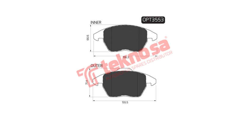 Brake Pad Audi A3 07 13 ( Front ) (SET LH & RH Wheel)