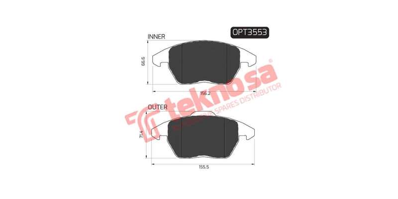 Brake Pad Audi A3 07 13 ( Front ) (SET LH & RH Wheel)