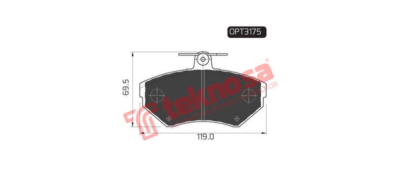 Brake Pad Audi A4 95 01 ( Front ) (SET LH & RH Wheel)