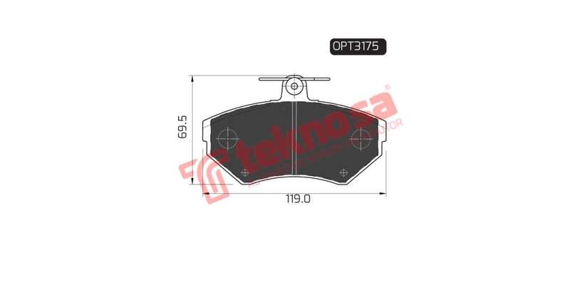 Brake Pad Audi A4 95 01 ( Front ) (SET LH & RH Wheel)