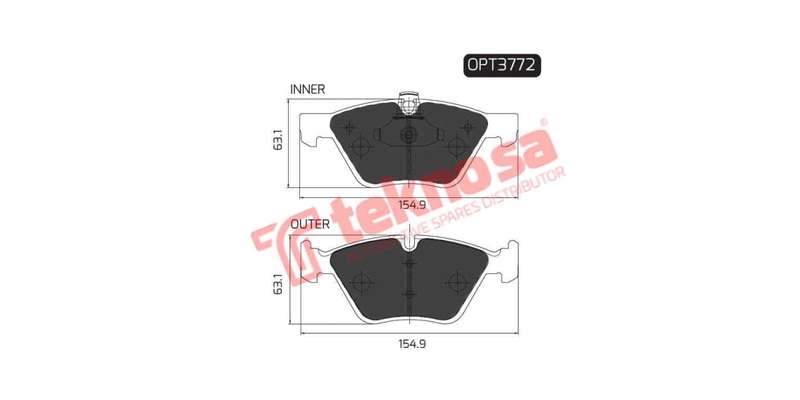 Brake Pad Bmw 1 Series 05 11 ( Front ) (SET LH & RH Wheel)