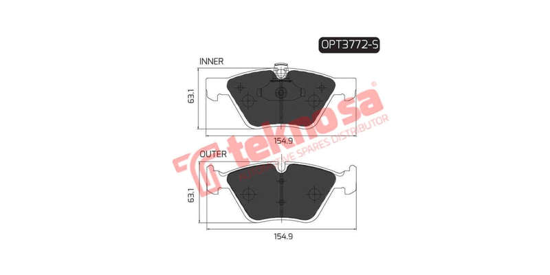 Brake Pad Bmw 1 Series 05 11 ( Front ) W Shim (SET LH & RH Wheel)