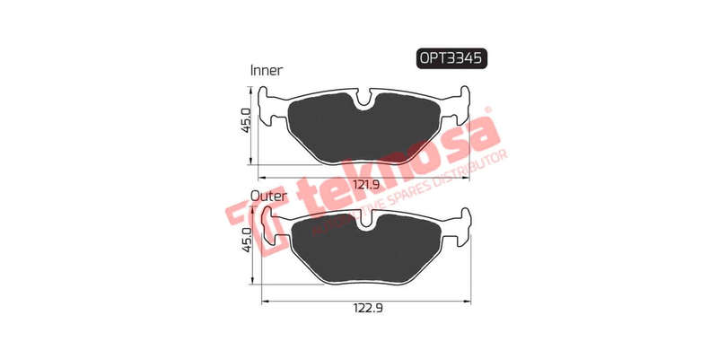 Brake Pad Bmw 5 Series E39 96 ( R ) (SET LH & RH Wheel)