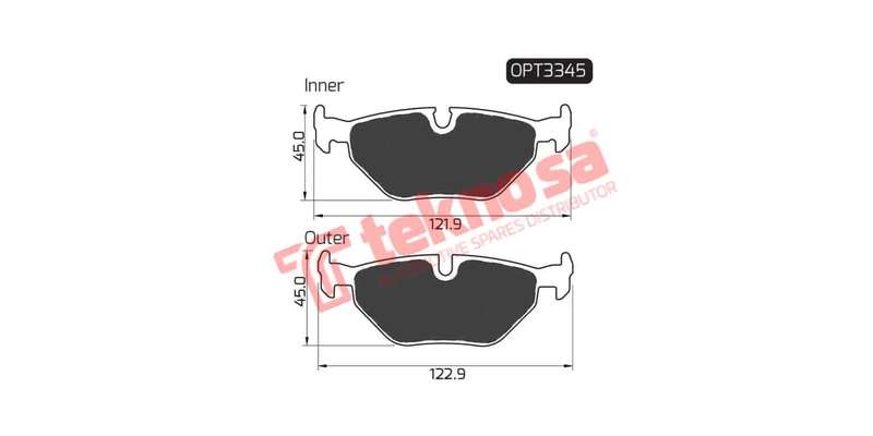 Brake Pad Bmw 5 Series E39 96 ( R ) (SET LH & RH Wheel)