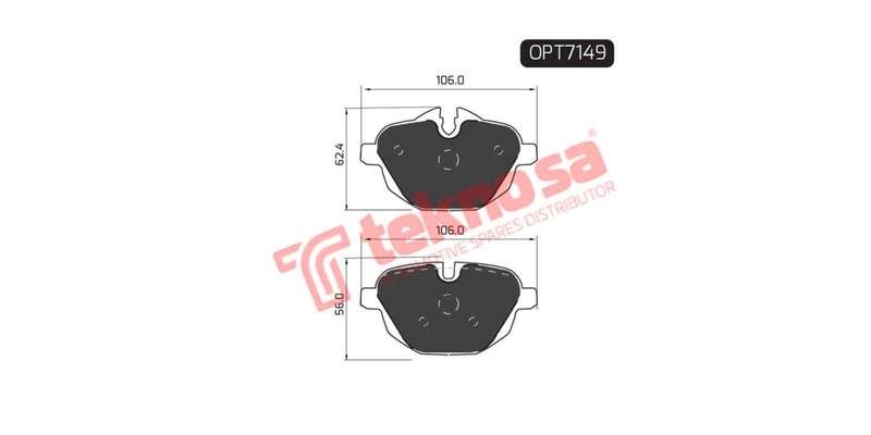 Brake Pad Bmw 5 Series E60 08 ( R ) (SET LH & RH Wheel)