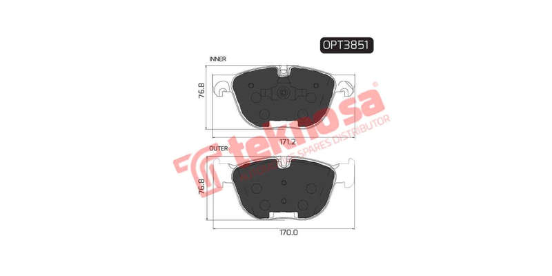 Brake Pad Bmw X5 [E70] 08 ( Front ) (SET LH & RH Wheel)