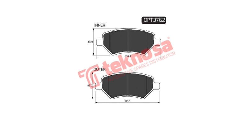 Brake Pad Chery Tiggo 08 2.0 ( Front ) (SET LH & RH Wheel)