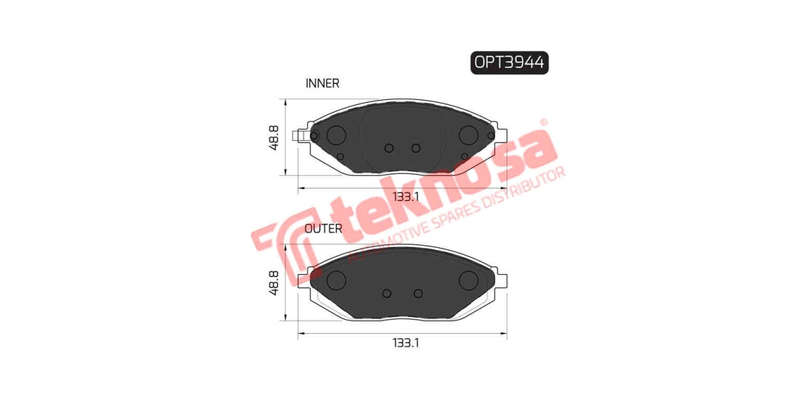 Brake Pad Chevy Spark 10 (F) (SET LH & RH Wheel)