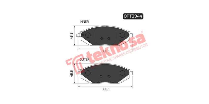 Brake Pad Chevy Spark 10 (F) (SET LH & RH Wheel)