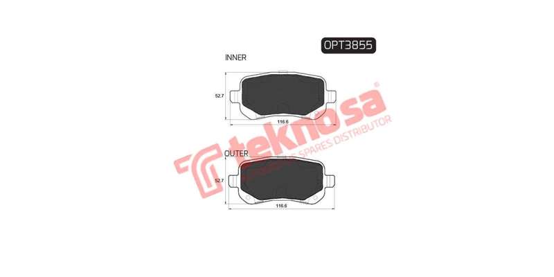 Brake Pad Chrysler Grand Voyager 08 ( R ) (SET LH & RH Wheel)