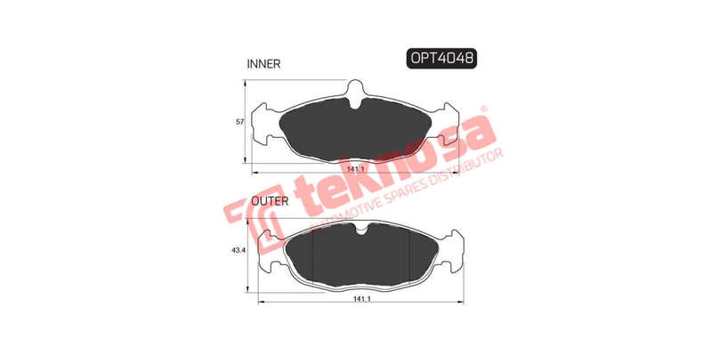 Brake Pad Daewoo Lanos 97 ( Front ) (SET LH & RH Wheel)