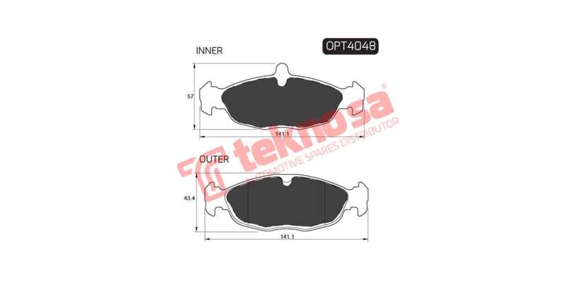 Brake Pad Daewoo Lanos 97 ( Front ) (SET LH & RH Wheel)