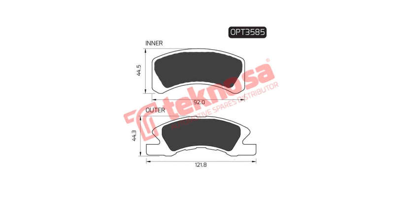 Brake Pad Daihatsu Charade 03 11 ( Front ) (SET LH & RH Wheel)