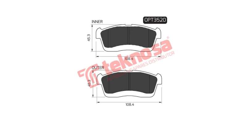 Brake Pad Daihatsu Copen 05 ( Front ) (SET LH & RH Wheel)
