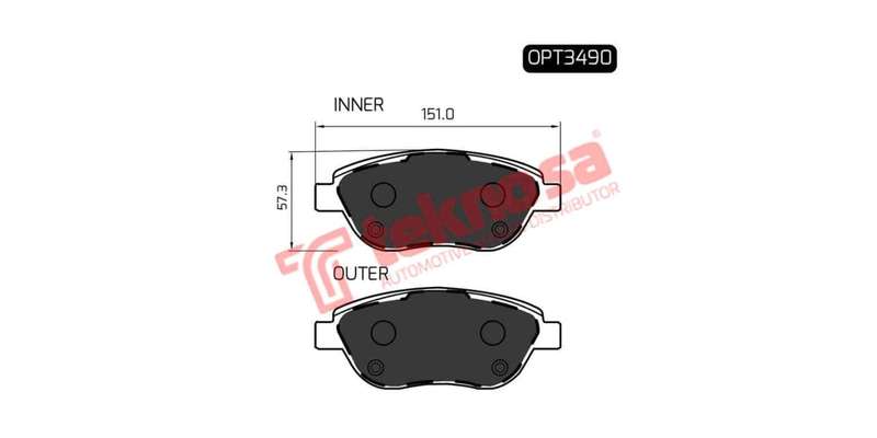 Brake Pad Fiat Bravo 07 ( Front ) (SET LH & RH Wheel)