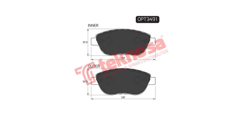 Brake Pad Fiat Doblo 06 ( Front ) (SET LH & RH Wheel)