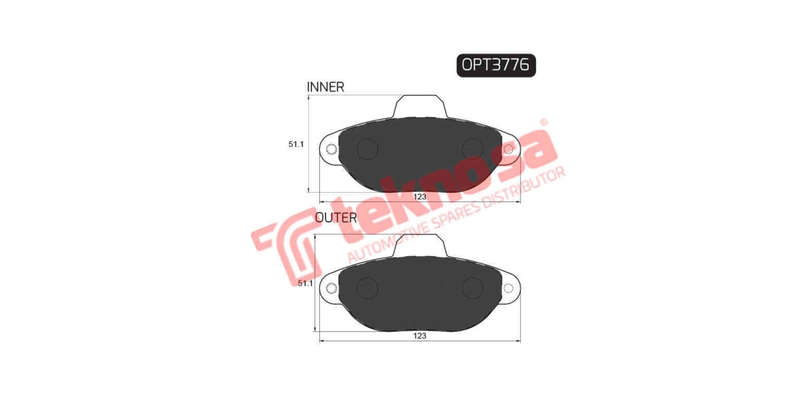 Brake Pad Fiat Punto 94 ( Front ) (SET LH & RH Wheel)
