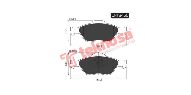 Brake Pad Ford Fiesta 04 ( Front ) (SET LH & RH Wheel)