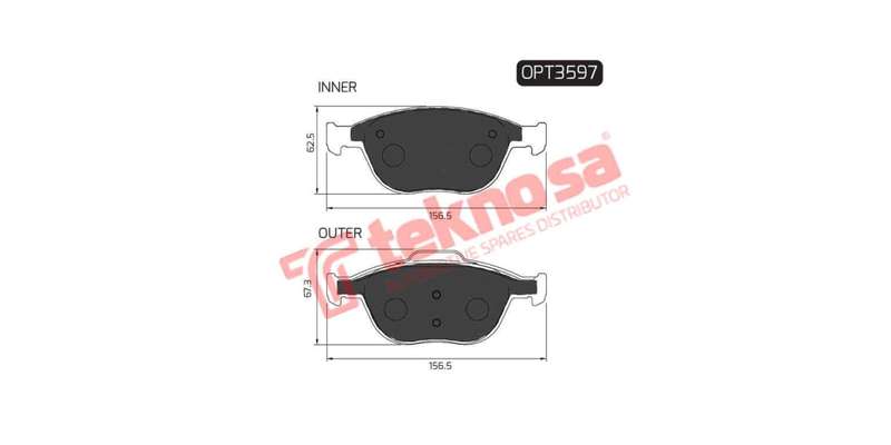 Brake Pad Ford Fiesta 05 08 ( Front ) (SET LH & RH Wheel)