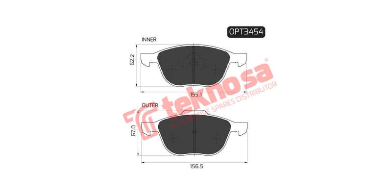 Brake Pad Ford Focus 05 ( Front ) (SET LH & RH Wheel)