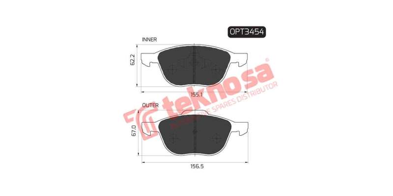 Brake Pad Ford Focus 05 ( Front ) (SET LH & RH Wheel)
