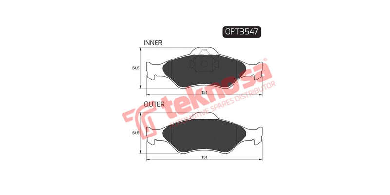 Brake Pad Ford Ka 05 ( Front ) (SET LH & RH Wheel)
