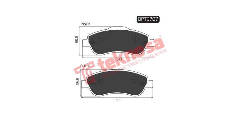Brake Pad Honda CRear Vented 08 ( Front ) (SET LH & RH Wheel)