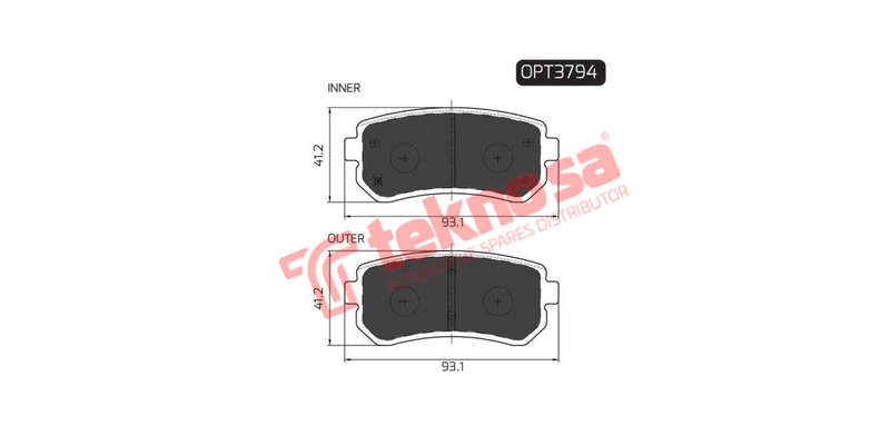 Brake Pad Hyundai Accent 06 ( R ) (SET LH & RH Wheel)