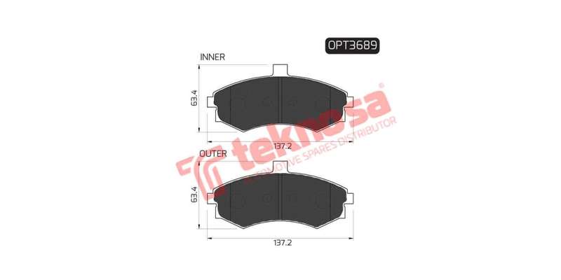 Brake Pad Hyundai Elantra 01 ( Front ) (SET LH & RH Wheel)
