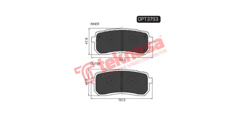 Brake Pad Hyundai H1 10 ( R ) (SET LH & RH Wheel)