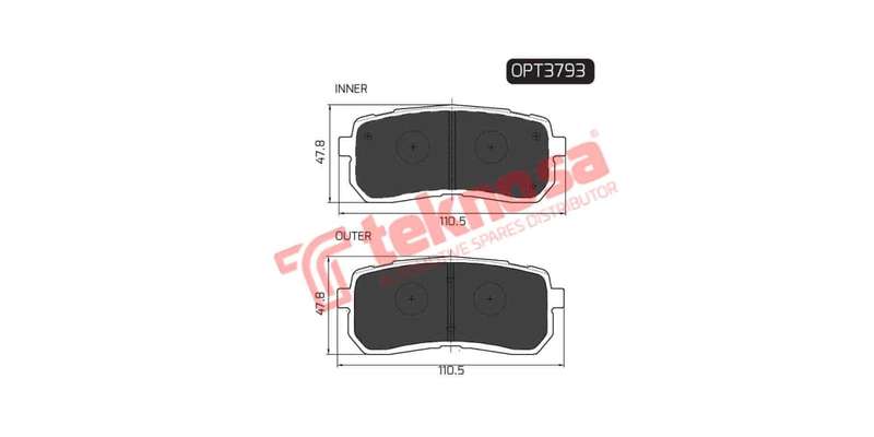 Brake Pad Hyundai H1 10 ( R ) (SET LH & RH Wheel)