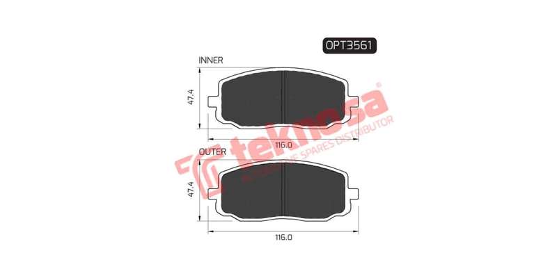 Brake Pad Hyundai I10 08 ( Front ) (SET LH & RH Wheel)