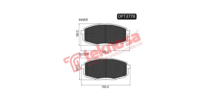 Brake Pad Hyundai I30 07 ( Front ) (SET LH & RH Wheel)