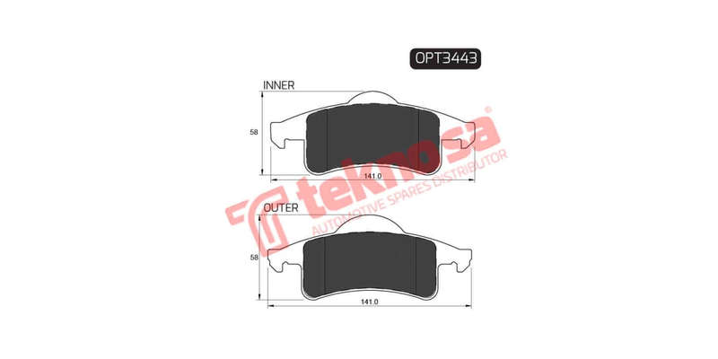 Brake Pad Jeep Grand Cherokee 02 ( R ) (SET LH & RH Wheel)