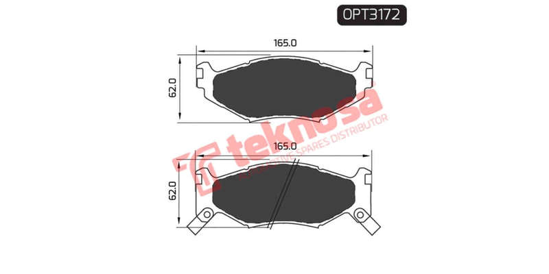 Brake Pad L. Rover Chrysler ( Front ) (SET LH & RH Wheel)