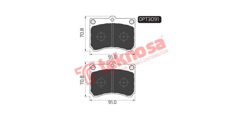 Brake Pad Mazda Astina 95 00 ( Front ) (SET LH & RH Wheel)