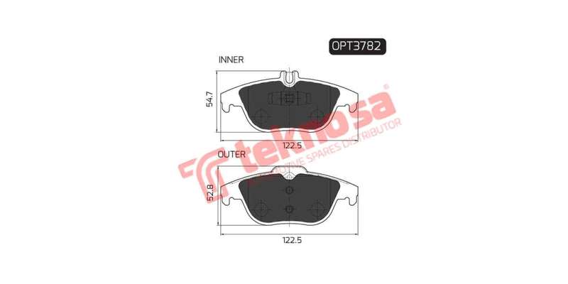 Brake Pad Mercedes Benz C Class [W204] 08 ( R ) (SET LH & RH Wheel)