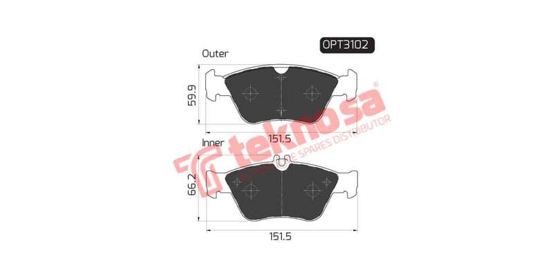 Brake Pad Mercedes Benz E Class [W210] 96 00 ( Front ) (SET LH & RH Wheel)