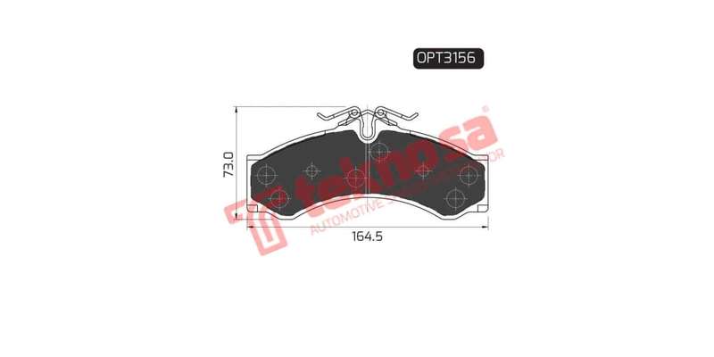 Brake Pad Mercedes Benz Sprinter 96 00 (F R) (SET LH & RH Wheel)