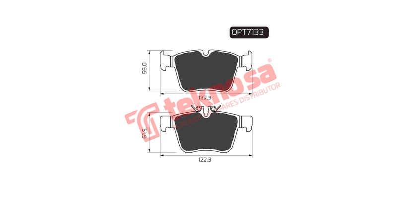Brake Pad Mercedes C Class W205 13 ( R ) (SET LH & RH Wheel)