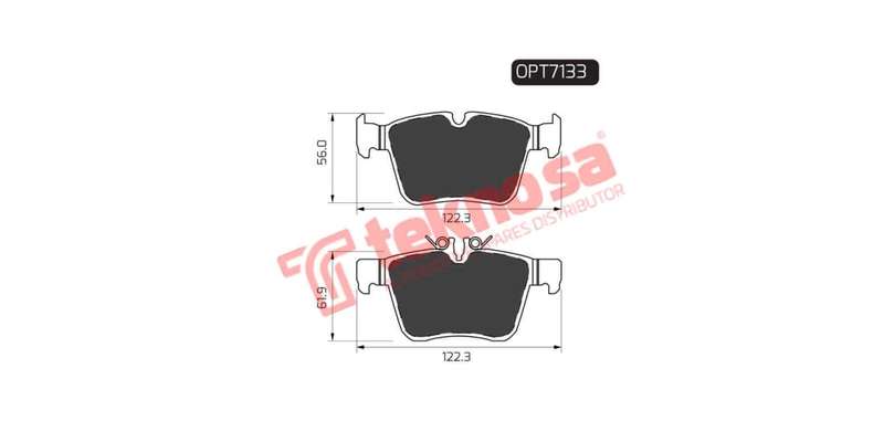 Brake Pad Mercedes C Class W205 13 ( R ) (SET LH & RH Wheel)
