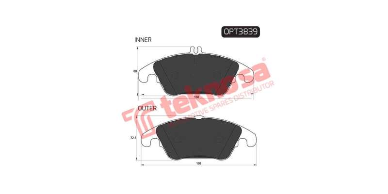 Brake Pad Mercedes W204 07 ( Front ) (SET LH & RH Wheel)