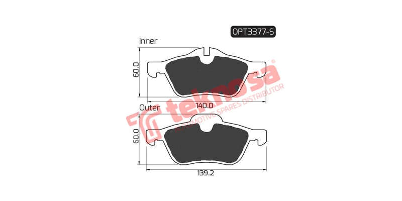 Brake Pad Mini Cooper 01 ( Front ) W Shim (SET LH & RH Wheel)