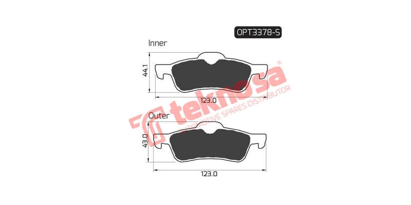 Brake Pad Mini Cooper 01 ( R ) W Shim (SET LH & RH Wheel)
