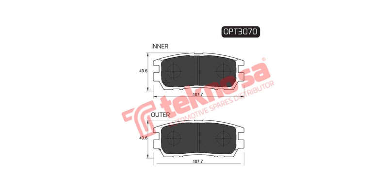 Brake Pad Mitshubishi Pajero 93 ( R ) (SET LH & RH Wheel)